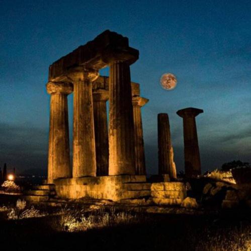 Aνεξάρτητη Παραδοσιακή Πέτρινη Κατοικία Corinth Buitenkant foto